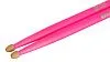 HUN 10101003010 Fluorescent Series 7A Pink Барабанные палочки, деревянный наконечник.-3